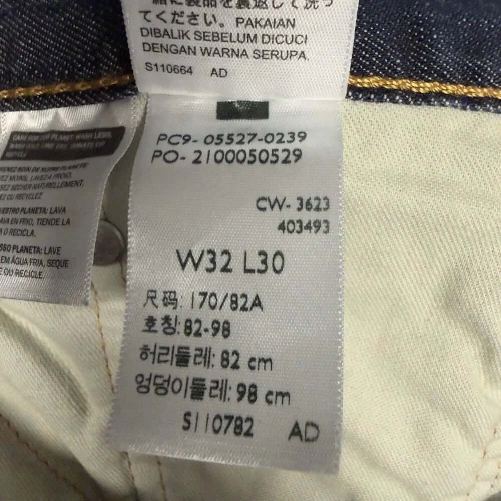 Levi's 527 Slim Bootcut Jeans Mens 32x30 Dark Wash Blue Denim 5-Pocket